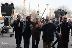 مراسم شاه حسین گویی عزاداران تبریزی شهادت سپهبد سلیمانی