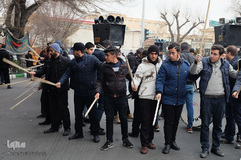 مراسم شاه حسین گویی عزاداران تبریزی شهادت سپهبد سلیمانی