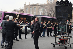 مراسم شاه حسین گویی عزاداران تبریزی شهادت سپهبد سلیمانی