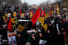 اجتماع من سلیمانی هستم مردم شهیدپرور قزوین