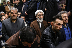 حجت الاسلام والمسلمین پورمحمدی در مراسم تشییع پیکر مرحوم حجت الاسلام والمسلمین سید هاشم رسولی محلاتی