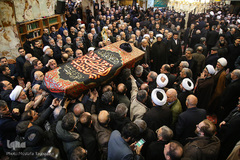مراسم تشییع پیکر مرحوم حجت الاسلام والمسلمین سید هاشم رسولی محلاتی