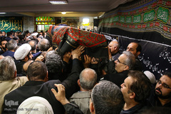 مراسم تشییع پیکر مرحوم حجت الاسلام والمسلمین سید هاشم رسولی محلاتی