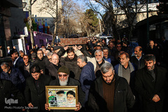 مراسم تشییع پیکر مرحوم حجت الاسلام والمسلمین سید هاشم رسولی محلاتی