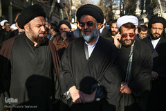 مراسم تشییع پیکر مرحوم حجت الاسلام والمسلمین سید هاشم رسولی محلاتی