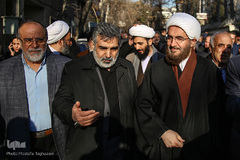 مراسم تشییع پیکر مرحوم حجت الاسلام والمسلمین سید هاشم رسولی محلاتی