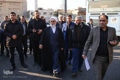 حجت الاسلام والمسلمین ناطق نوری، عضو مجمع تشخیص مصلحت نظام در مراسم تشییع پیکر مرحوم حجت الاسلام والمسلمین سید هاشم رسولی محلاتی