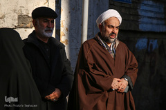 حجت الاسلام والمسلمین زائری، نویسنده در مراسم تشییع پیکر مرحوم حجت الاسلام والمسلمین سید هاشم رسولی محلاتی