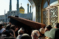 مراسم تشییع پیکر مرحوم آیت الله رسولی محلاتی در شهر مقدس قم
