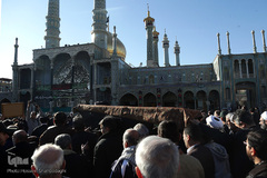 مراسم تشییع پیکر مرحوم آیت الله رسولی محلاتی در شهر مقدس قم