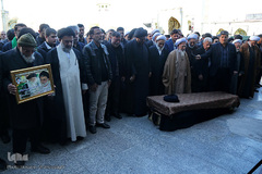 مراسم تشییع پیکر مرحوم آیت الله رسولی محلاتی در شهر مقدس قم