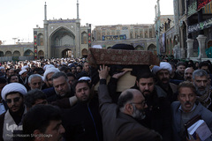 مراسم تشییع پیکر مرحوم آیت الله رسولی محلاتی در شهر مقدس قم