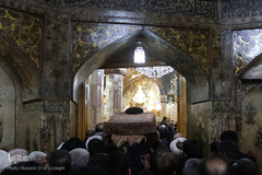 مراسم تشییع پیکر مرحوم آیت الله رسولی محلاتی در شهر مقدس قم