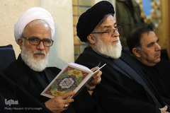 مجلس ترحیم آیت‌الله رسولی محلاتی در شبستان امام خمینی(ره) حرم حضرت معصومه(س)