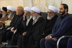مجلس ترحیم آیت‌الله رسولی محلاتی در شبستان امام خمینی(ره) حرم حضرت معصومه(س)