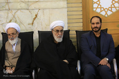 مجلس ترحیم آیت‌الله رسولی محلاتی در شبستان امام خمینی(ره) حرم حضرت معصومه(س)