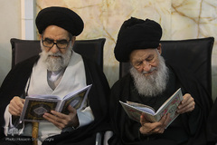 مجلس ترحیم آیت‌الله رسولی محلاتی در شبستان امام خمینی(ره) حرم حضرت معصومه(س)