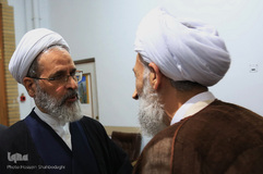 مجلس ترحیم آیت‌الله رسولی محلاتی در شبستان امام خمینی(ره) حرم حضرت معصومه(س)