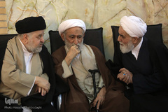 مجلس ترحیم آیت‌الله رسولی محلاتی در شبستان امام خمینی(ره) حرم حضرت معصومه(س)