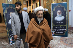 مجلس ترحیم آیت‌الله رسولی محلاتی در شبستان امام خمینی(ره) حرم حضرت معصومه(س)