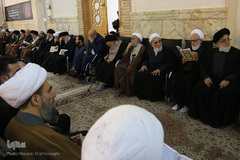 مجلس ترحیم آیت‌الله رسولی محلاتی در شبستان امام خمینی(ره) حرم حضرت معصومه(س)