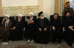 مجلس ترحیم آیت‌الله رسولی محلاتی در شبستان امام خمینی(ره) حرم حضرت معصومه(س)