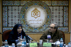  سیدعلی محمد رفیعی، پژوهشگر حوزه دین، ادبیات و هنر  و فهیمه شاداب‌مهر، حافظ کل قرآن کریم و پژوهشگر حوزه کودک