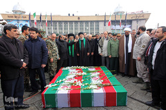 مراسم تشییع پیکرهای مطهر شهدای سقوط هواپیمای اوکراینی در همدان و اصفهان