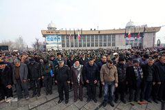 مراسم تشییع پیکرهای مطهر شهدای سقوط هواپیمای اوکراینی در همدان و اصفهان