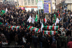 مراسم تشییع پیکرهای مطهر شهدای سقوط هواپیمای اوکراینی در همدان و اصفهان