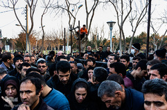 مراسم تشییع پیکرهای مطهر شهدای سقوط هواپیمای اوکراینی در همدان و اصفهان