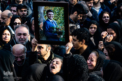 مراسم تشییع پیکرهای مطهر شهدای سقوط هواپیمای اوکراینی در همدان و اصفهان