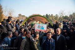 مراسم تشییع پیکرهای مطهر شهدای سقوط هواپیمای اوکراینی در همدان و اصفهان