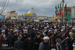 راهپیمایی مردم قم در حمایت از اقتدار نظام اسلامی وسپاه پاسداران