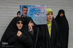 راهپیمایی مردم قم در حمایت از اقتدار نظام اسلامی وسپاه پاسداران