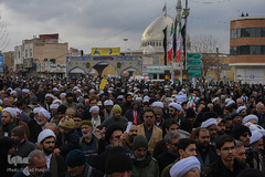 راهپیمایی مردم قم در حمایت از اقتدار نظام اسلامی وسپاه پاسداران