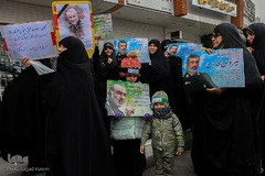 راهپیمایی مردم قم در حمایت از اقتدار نظام اسلامی وسپاه پاسداران