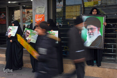 راهپیمایی مردم قم در حمایت از اقتدار نظام اسلامی وسپاه پاسداران