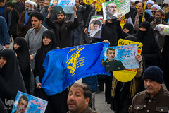 راهپیمایی مردم قم در حمایت از اقتدار نظام اسلامی وسپاه پاسداران