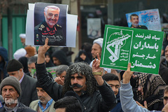 راهپیمایی مردم قم در حمایت از اقتدار نظام اسلامی وسپاه پاسداران