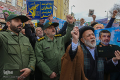 راهپیمایی مردم قم در حمایت از اقتدار نظام اسلامی وسپاه پاسداران
