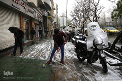 بارش برف زمستانی در تهران