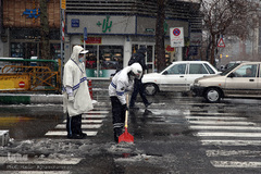 بارش برف زمستانی در تهران