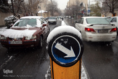 بارش برف زمستانی در تهران