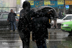 بارش برف زمستانی در تهران