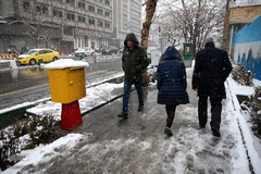 بارش برف زمستانی در تهران