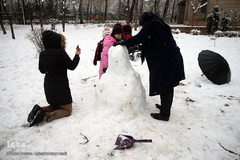 بارش برف زمستانی در تهران