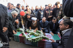 مراسم تشییع پیکر شهید«مجتبی عباس‌نژاد» از شهدای سانحه هوایی در اهواز