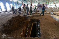 مراسم تشییع پیکر شهید«مجتبی عباس‌نژاد» از شهدای سانحه هوایی در اهواز