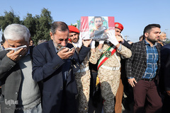 مراسم تشییع پیکر شهید«مجتبی عباس‌نژاد» از شهدای سانحه هوایی در اهواز